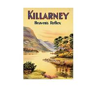 Wee Blue Coo Travel Killarney Ireland Heavens Reflex River Scenic Wall Art Print