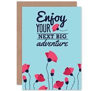 Wee Blue Coo Travel Leaving Big Adventure New Art Gift Sealed Greeting Card Plus Envelope Blank inside