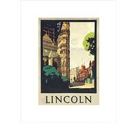 Wee Blue Coo Travel Lincoln England Cathedrals Art Picture Wall Art Print