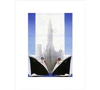 Wee Blue Coo TRAVEL LINER SHIP OCEAN SKYSCRAPER CITY BOAT CANADA FRAMED PRINT B12X10298