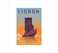 Wee Blue Coo Travel Lisbon Portugal Monument Discoveries Wall Art Print