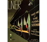 Wee Blue Coo Travel Lner Railway Flying Scotsman UK Locomotive Vintage Advert Art Print Poster Wall Decor 12X16 Inch