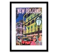 Wee Blue Coo Travel New Orleans America USA City Framed Wall Art Print