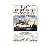 Wee Blue Coo Travel Pacific Orient P&o Sail Ship London UK Advertising Wall Art Print