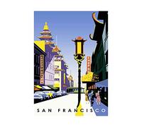 Wee Blue Coo Travel San Francisco Illustration New Picture Wall Art Print