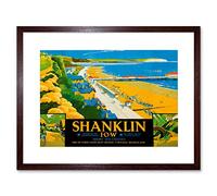 Wee Blue Coo Travel Shanklin Isle Wight Beach Sea Holiday Island UK Framed Wall Art Print