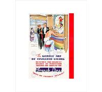 Wee Blue Coo Travel Ship Ocean Liner Cruise French Line France Style Wall Art Print