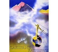 Wee Blue Coo Travel Sport Tourism Zakopane Poland Tatra Mountain Winter Ski Art Print Poster Wall Decor 12X16 Inch