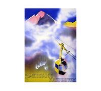 Wee Blue Coo Travel Sport Zakopane Poland Tatra Mountain Winter Ski Wall Art Print