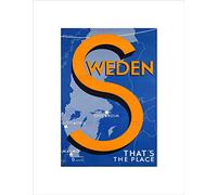 Wee Blue Coo TRAVEL SWEDEN SCANDINAVIA MAP STOCKHOLM MALMO BALTIC FRAMED ART PRINT B12X6537
