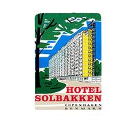 Wee Blue Coo Travel Tourism Hotel Copenhagen Denmark Scandinavia Wall Art Print