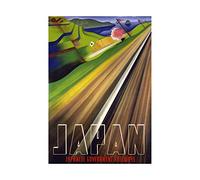 Wee Blue Coo Travel Tourism Japan Rail Scenery Landscape New Wall Art Print