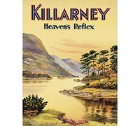Wee Blue Coo Travel Tourism Killarney Ireland Heavens Reflex River Scenic Beauty Art Print Poster Wall Decor 12X16 Inch