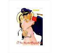 Wee Blue Coo TRAVEL TRANSPORT AIRLINE PILOT GIRL HUG CAP SMILE FRAMED ART PRINT B12X3376