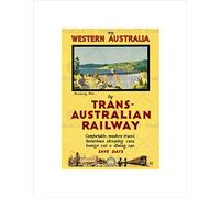 Wee Blue Coo Travel Transport Rail Train Mundaring Weir Australia Wall Art Print