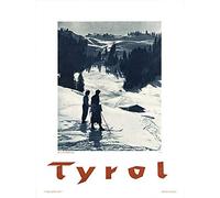 Wee Blue Coo Travel Tyrol Austria Ski Winter Sport Alpine Snow Art Print Poster Wall Decor 12X16 Inch