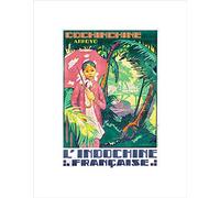 Wee Blue Coo TRAVEL VIETNAM COCHINCHINE INDOCHINA UMBRELLA JUNGLE FRANCE ART PRINT B12X7337