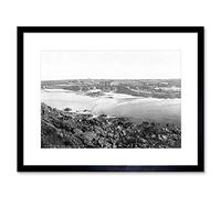 Wee Blue Coo Trevone Near Padstow Cornwall England Old BW Framed Wall Art Print