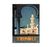 Wee Blue Coo Tripoli Libya Medina Mosque Minaret Italy Ad Picture Wall Art Print