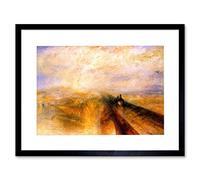 Wee Blue Coo Turner Rain Steam Speed Great Western Rail Picture Framed Wall Art Print