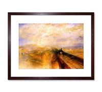 Wee Blue Coo Turner Rain Steam Speed Great Western Rail Picture Framed Wall Art Print