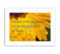 Wee Blue Coo Type Text Graphic Words Voice Thunder Rumi Quote Canvas Art Print