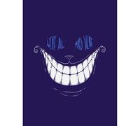 Wee Blue Coo Unframed Wall Art Cheshire Cat Alice Mad - 12X16 Inch