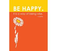 Wee Blue Coo Unframed Wall Art Colette Be Happy Way Of Being Wise - 12X16 Inch