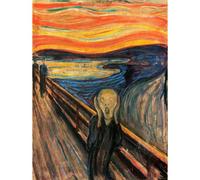 Wee Blue Coo Unframed Wall Art Edvard Munch The Scream Old Master Painting - 12X16 Inch