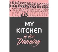 Wee Blue Coo Unframed Wall Art Kitchen Dancing Chorus Line Girls Hats - 12X16 Inch