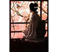Wee Blue Coo Unframed Wall Art Opera Madame Butterfly Japanese - 12X16 Inch