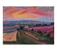 Wee Blue Coo Unframed Wall Art Spencer Gore The Icknield Way - 12X16 Inch