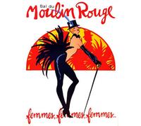 Wee Blue Coo Unframed Wall Art Theatre Stage Burlesque Moulin Rouge Ball Exotic Dance Venue Paris - 12X16 Inch