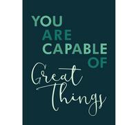 Wee Blue Coo Unframed Wall Art You Are Capable Great Things - 12X16 Inch