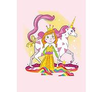 Wee Blue Coo Unicorn Princess Magic Art Print Canvas Premium Wall Decor Poster