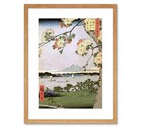 Wee Blue Coo Utagawa Hiroshige Japanese 100 Views Edo 035 Framed Wall Art Print