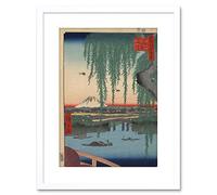 Wee Blue Coo Utagawa Hiroshige Japanese 100 Views Edo 062 Framed Wall Art Print