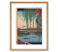 Wee Blue Coo Utagawa Japanese 100 Views Edo 062 Painting Picture Framed Wall Art Print