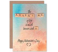 Wee Blue Coo Valentines Scrabble Tiles Word Adventure Life Love Greetings Card Cp3265
