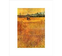 Wee Blue Coo Van Gogh Arles View From Wheat Fields 1888 Wall Art Print