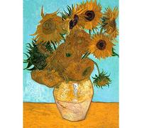 Wee Blue Coo Van Gogh Vase With Twelve Sunflowers Large Wall Art Poster Print Thick Paper 18X24 Inch