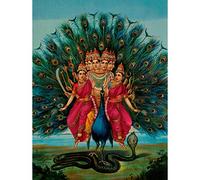 Wee Blue Coo Varma Murugan Art Print Poster Hp4089