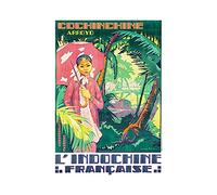 Wee Blue Coo Vietnam Coch''ine Indochina Umbrella Jungle France & Wall Art Print
