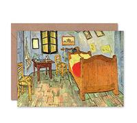 Wee Blue Coo VINCENT VAN GOGH BEDROOM OLD MASTER ART PAINTING BLANK GREETINGS CARD