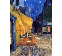 Wee Blue Coo Vincent Van Gogh Cafe Terrace Place Du Forum Arles 1888 Art Print Poster Wall Decor 12X16 Inch