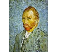 Wee Blue Coo Vincent Van Gogh Self Portrait Old Master Painting Art Print Poster Wall Decor 12X16 Inch