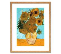 Wee Blue Coo Vincent Van Gogh Still Life Vase With Twelve Sunflowers Old F 28 Framed Wall Art Print
