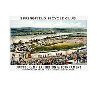 Wee Blue Coo Vintage Ad Competition Springfield Bicycle Club Wall Art Print