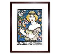 Wee Blue Coo Vintage Ad Exhibition Nouveau Paris France Framed Wall Art Print