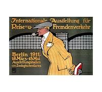 Wee Blue Coo Vintage Ad Exhibition Travel International Berlin Germany Wall Art Print
